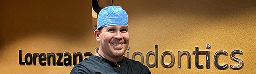 Doctor Lorenzana in the periodontal office